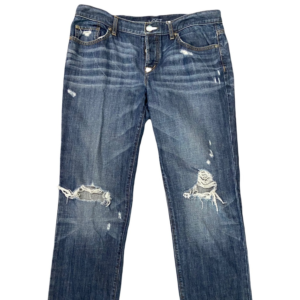 Ann Taylor Loft boyfriend ripped jeans